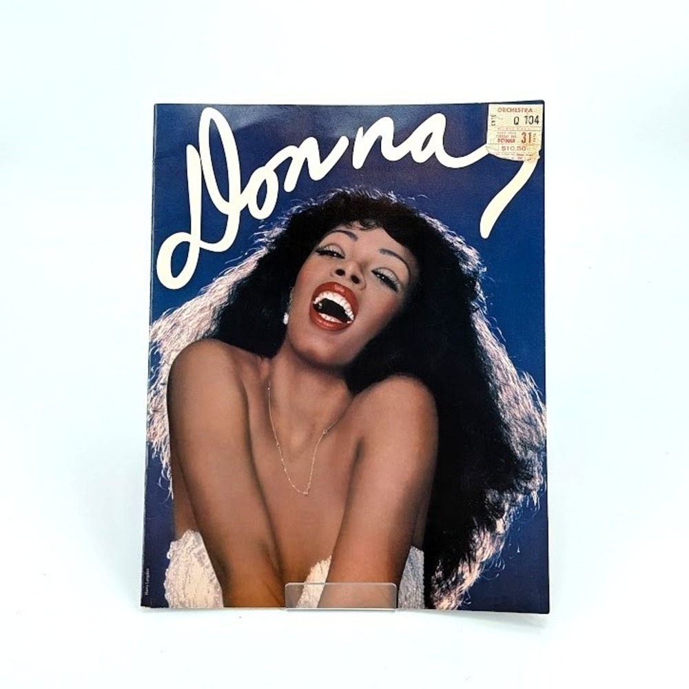 Donna Summer Once Upon a Time 1978 Tour Booklet with Oct 31 Boston Ticket Stub‎